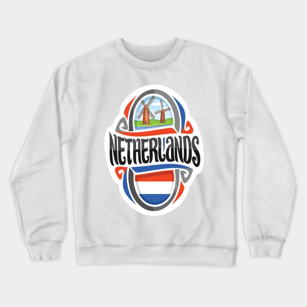 Netherlands Crewneck Sweatshirt by ProjectX23Red